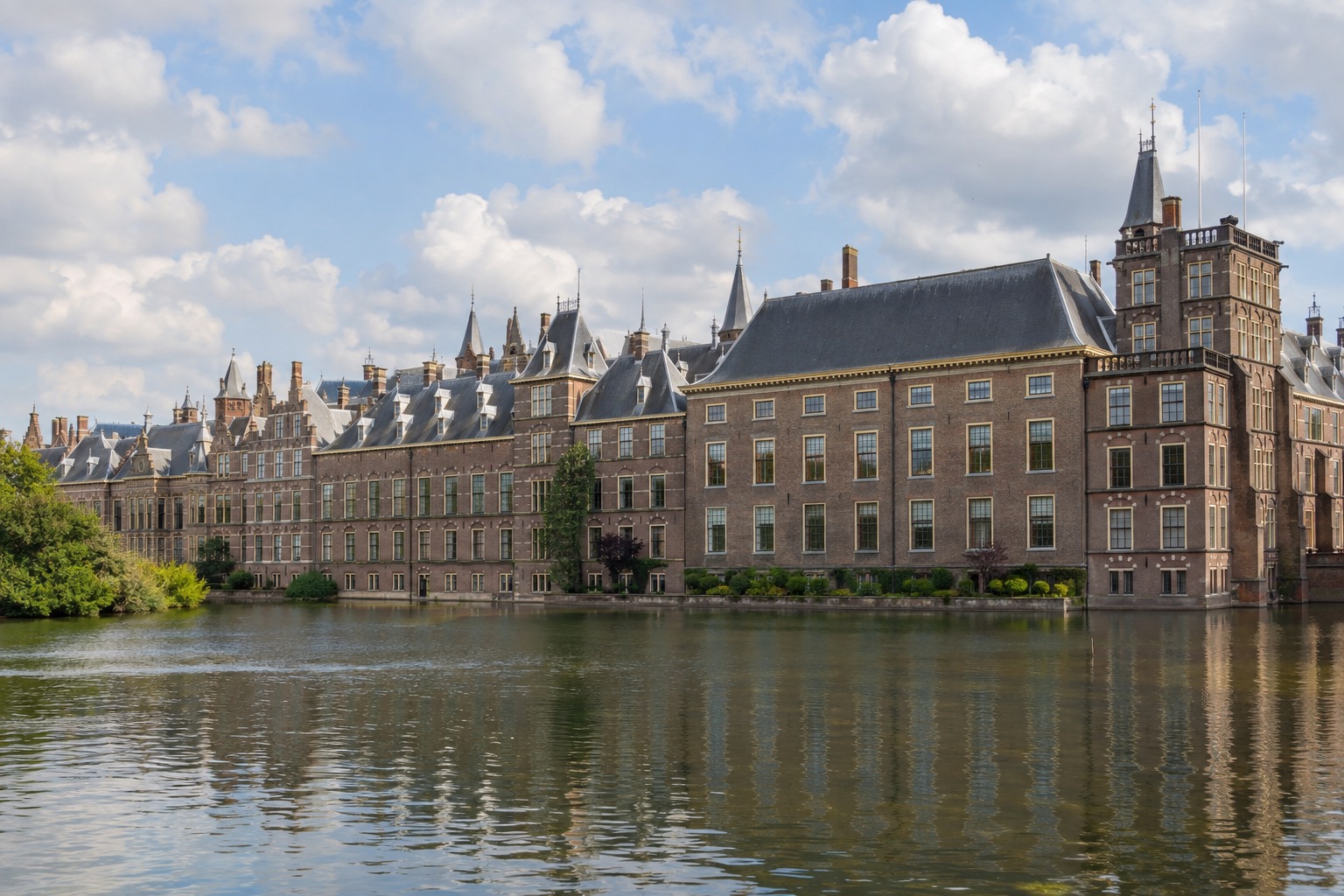 The Binnenhof, the historic parliamentary complex in the center of The Hague